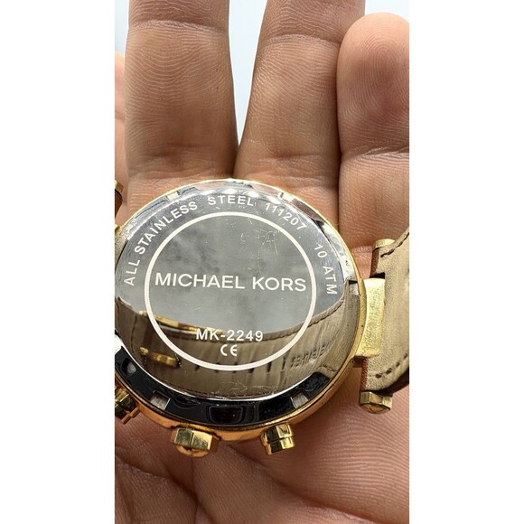 Michael Kors Parker Chocolate Leather Chronograph Women\'s Watch, MK2249 main image 13